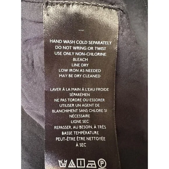 Anthropologie Maeve Midi Dress Size XL 16/18 Black Preppy Cotton Old Money Class - Picture 9 of 11